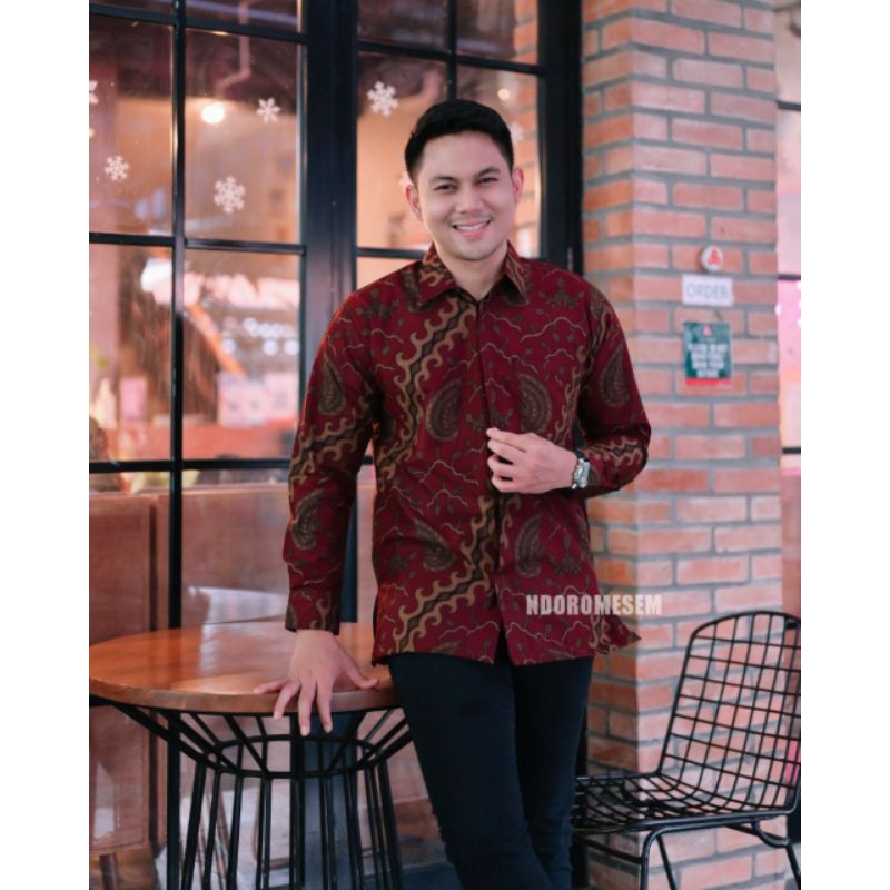 BATIK PRABU MESEM PREMIUM BATIK EXCLUSIVE PREMIUM kemeja batik pria lengan panjang terbaru ORIGINAL