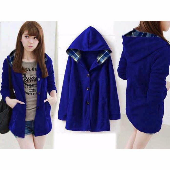 Pakaian Wanita Jaket Melda Biru Elektrik