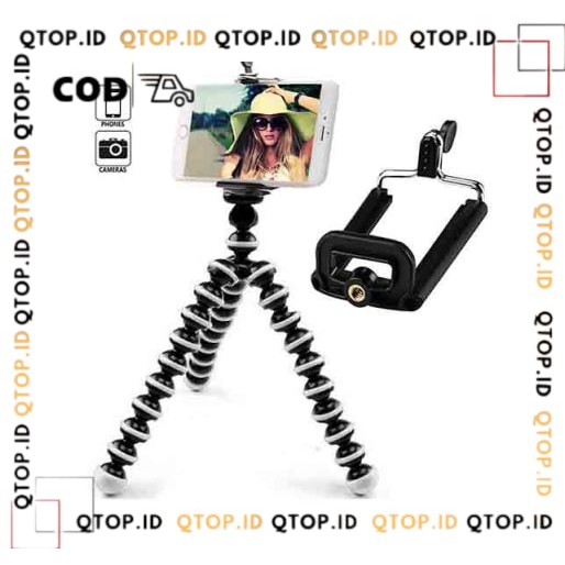 Gorilla Pod + Holder U Universal Flexibel 15CM Tripod Octopus Flexibel Standing Camera [QTOP]