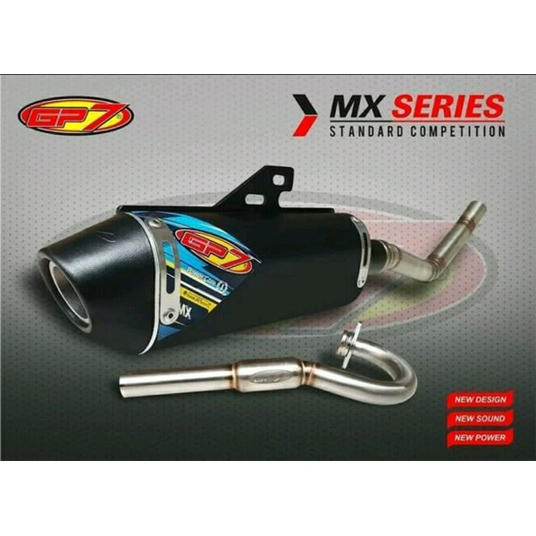 Knalpot GP7 KLX 150 - DTracker 150 MX series standar kompetisi - GP7 MX series original