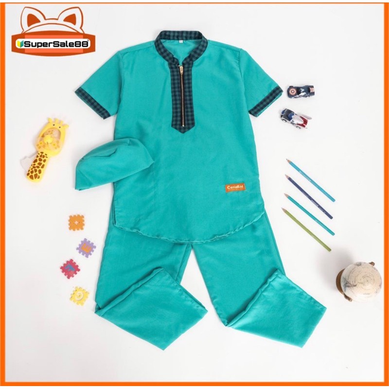 STELAN KOKO TURKI ANAK /BAJU MUSLIM ANAK TERBARU(GM88)