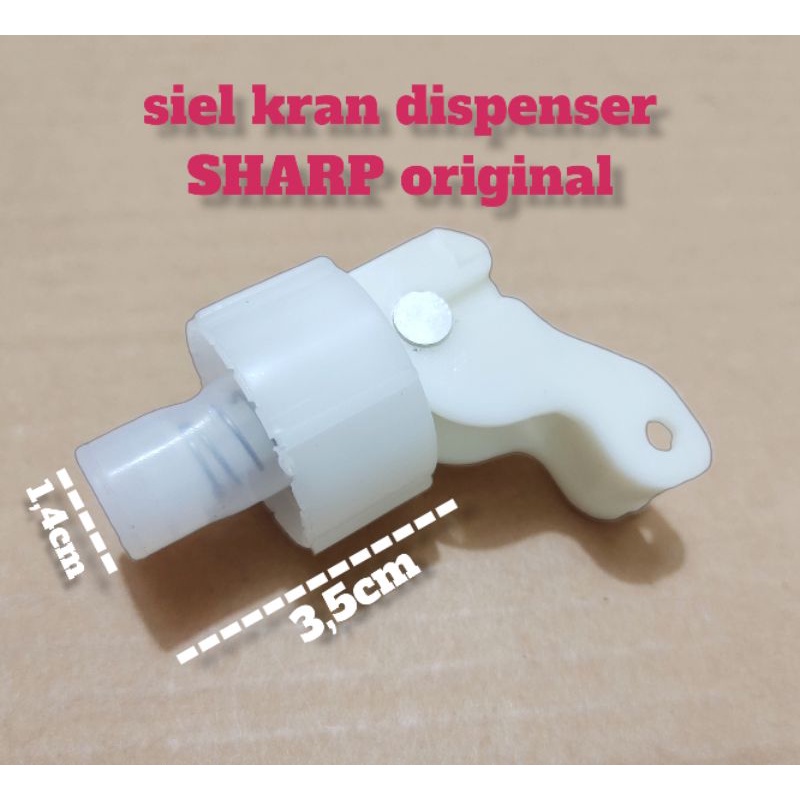 siel tutup kran dispenser sharp galon bawah original