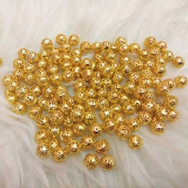 Manik manik gold 10mm