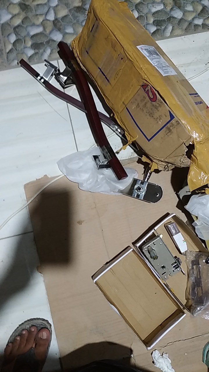 Paket Gagang Pintu Rumah 45 Cm Dan Body Kunci 1 Set Hemat Murah
