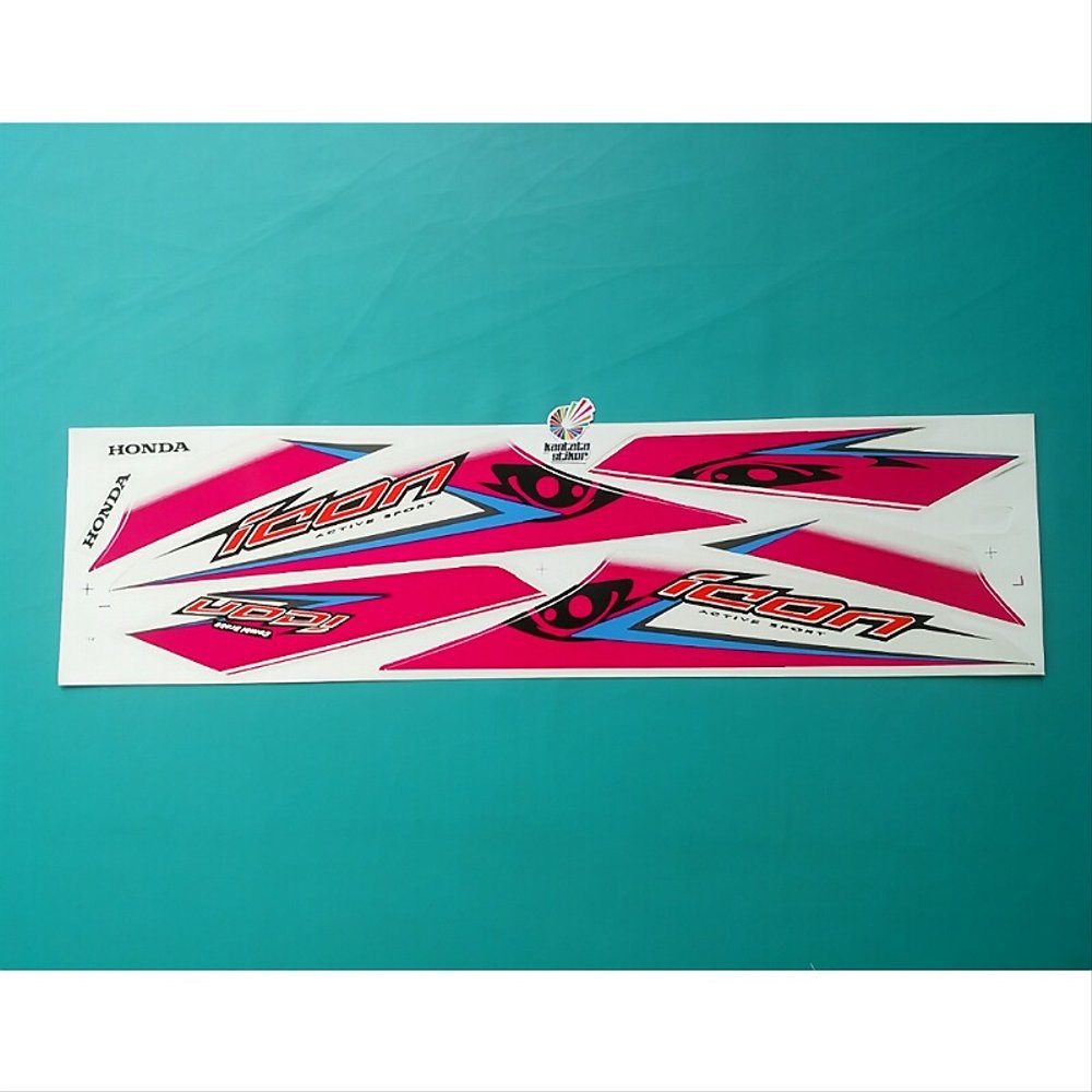 Variasi Striping motor beat karbu icon mata pink