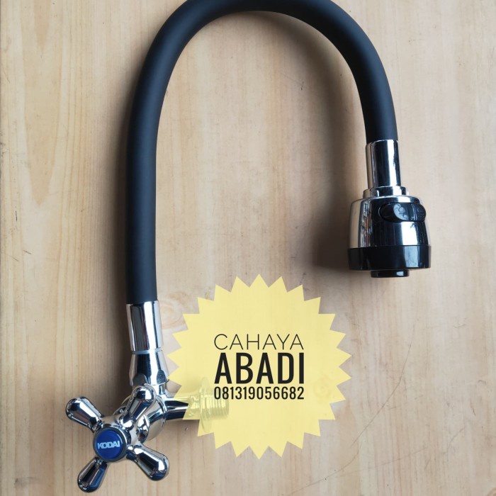 KRAN / KERAN ANGSA FLEKSIBEL DAPUR WASTAFEL KODAI hitam