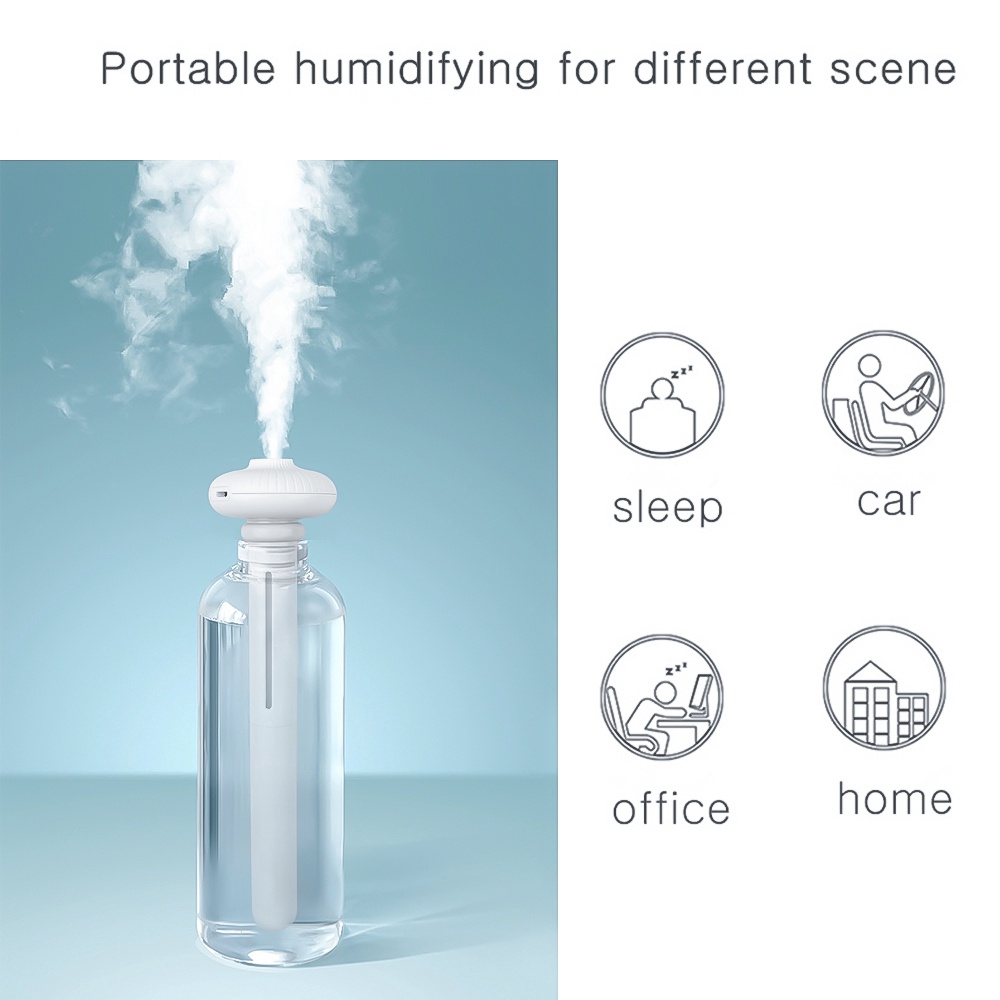 DISKON Pelembab Udara Diffuser USB Mini Air Purifier Aromatherapy Essential Oil Difuser umidifier Diffuser Aroma Terapi Pelembab Udara - Mini Humidifier