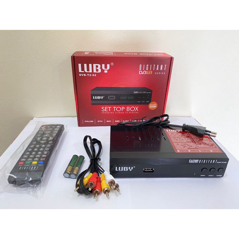 Set Top Box Luby 01 / Siaran Tv Digital / SNI / tv Tabung &amp; LED / Full HD &amp; youtube /Gambar Bersih tanpa Semut