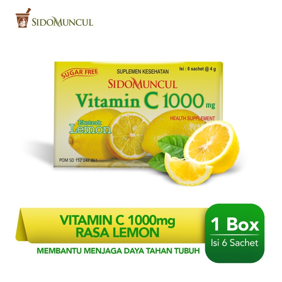 Jual Sidomuncul Vitamin C 1000 Mg 3 Box Antioksidan Menjaga Daya Tahan Menghaluskan Kulit Indonesia Shopee Indonesia