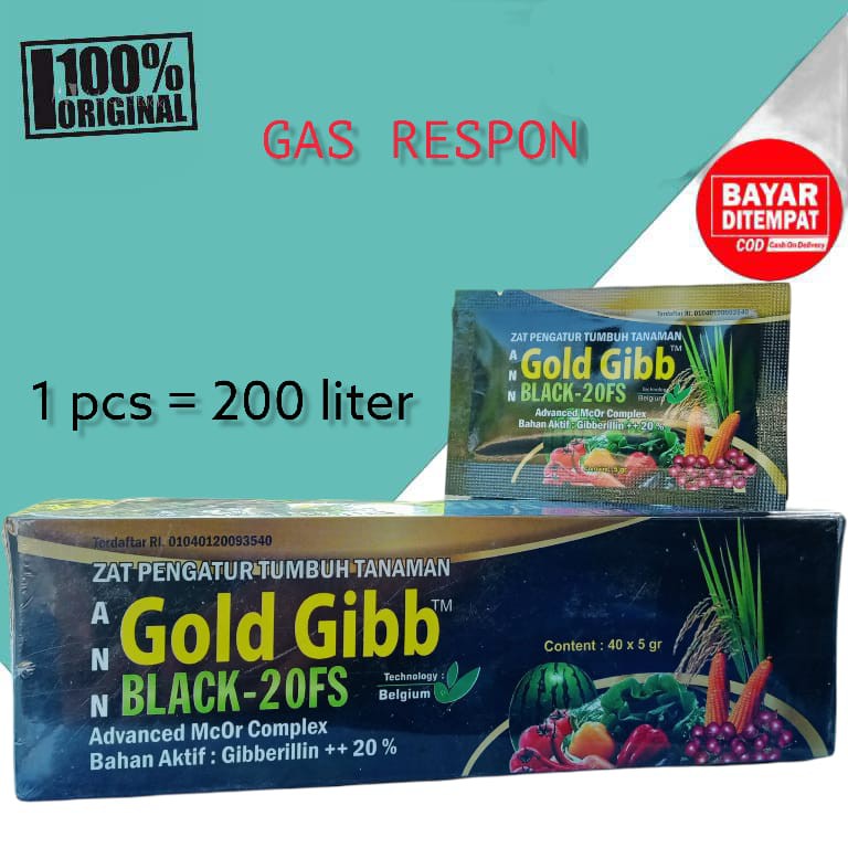 Jual GOLD GIBB BLACK 20 FS Zpt Zat Pengatur Tumbuh Tanaman Cepat ...