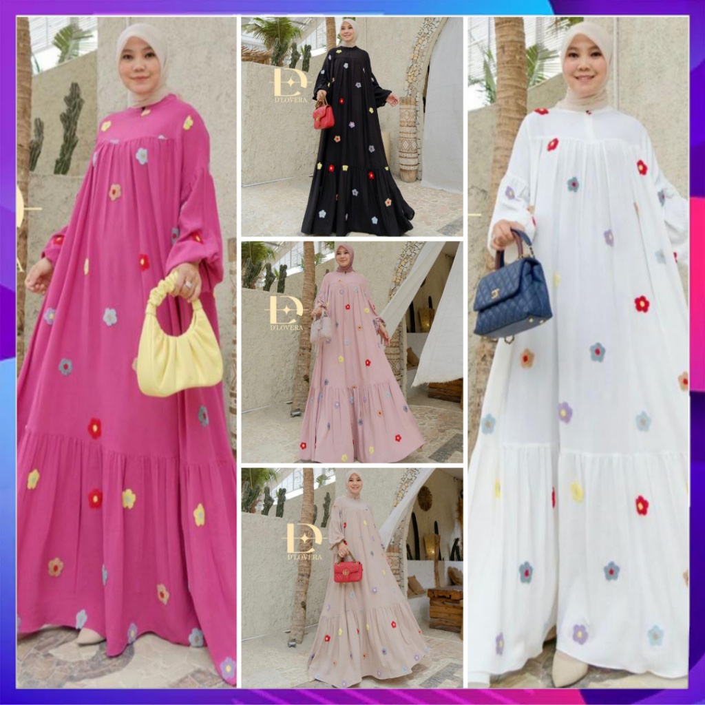 [READY STOCK] Sovia Dress Original By D'lovera Gamis Sovia Ori Dhilovera Baju Wanita Baju Muslim Baj