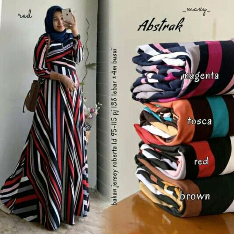 Abstrak Maxy Bahan Jersey Roberta