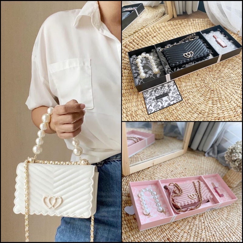 tas cnk gift set / tas charles & keith / ck box perfume / tas hantaran / tas pesta / ck gift set