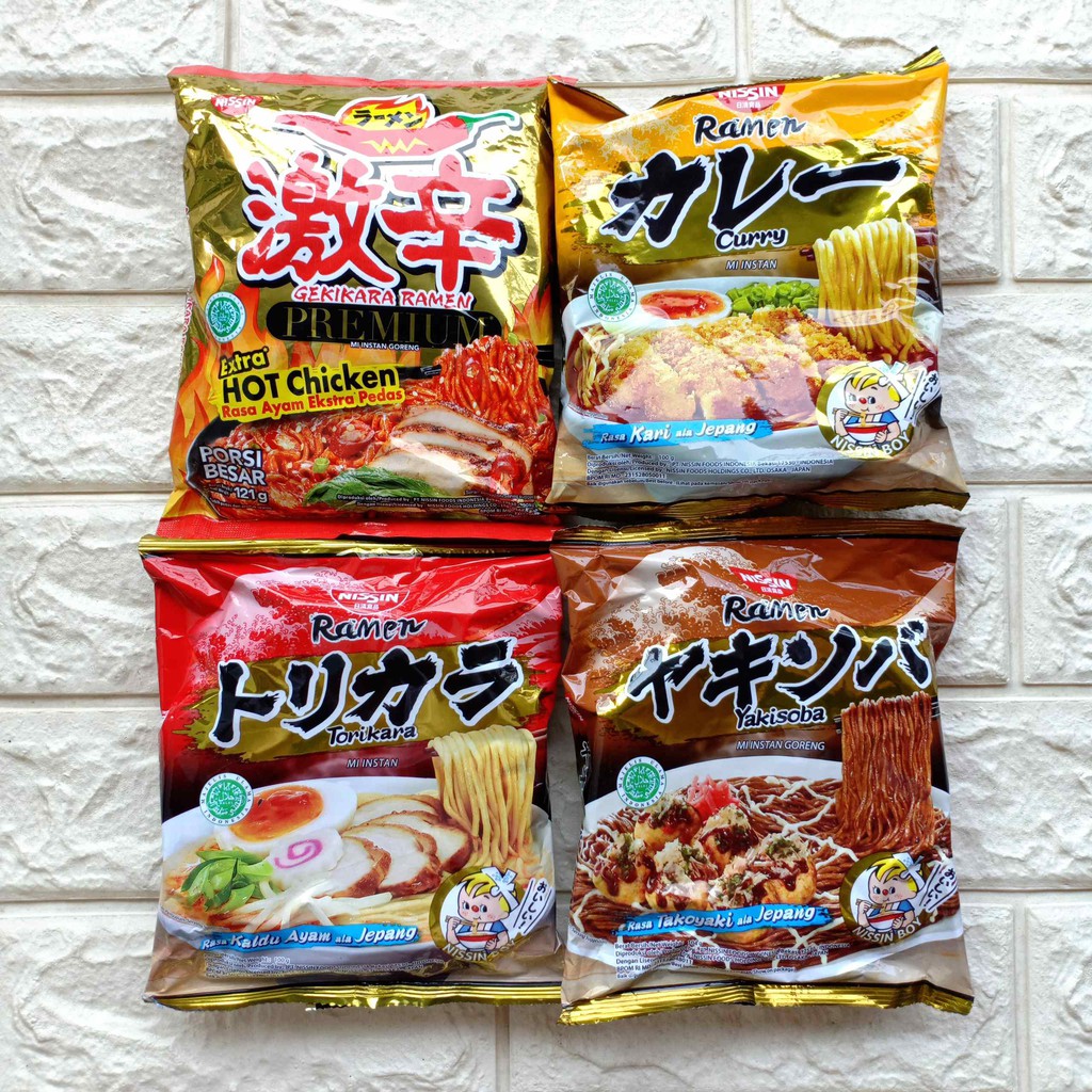 Nissin Gekikara Ramen Porsi Besar Premium Pas Mi Instan Goreng Hot Spicy Chicken Mushroom Carbo Takoyaki Curry Kaldu ala Jepang