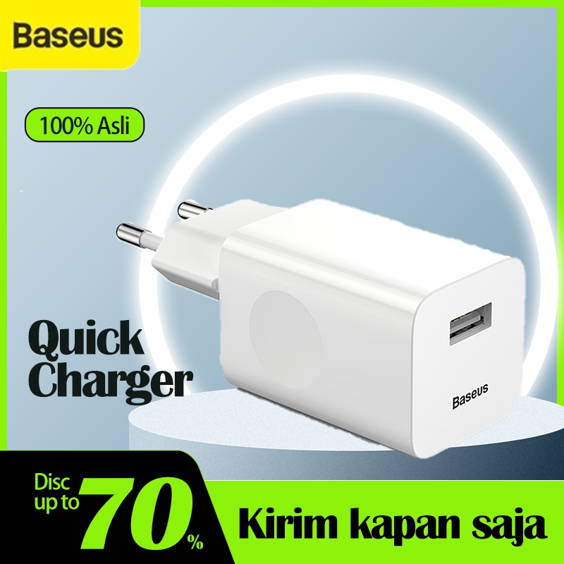 Baseus Kepala Charger 24w Quick Charger Qc 3.0