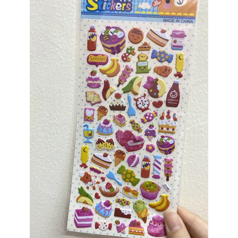 Sticker karakter pooh frozen boy girl music princess avenger 3D glitter-Cake