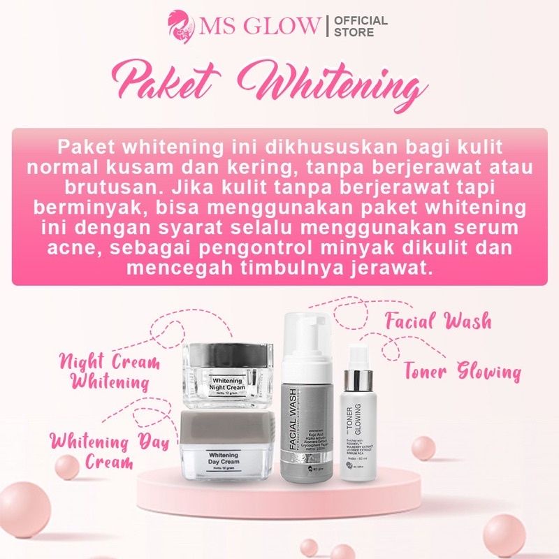 MS GLOW PAKET WAJAH ORIGINAL READY SEMUA PAKET WAJAH msglow