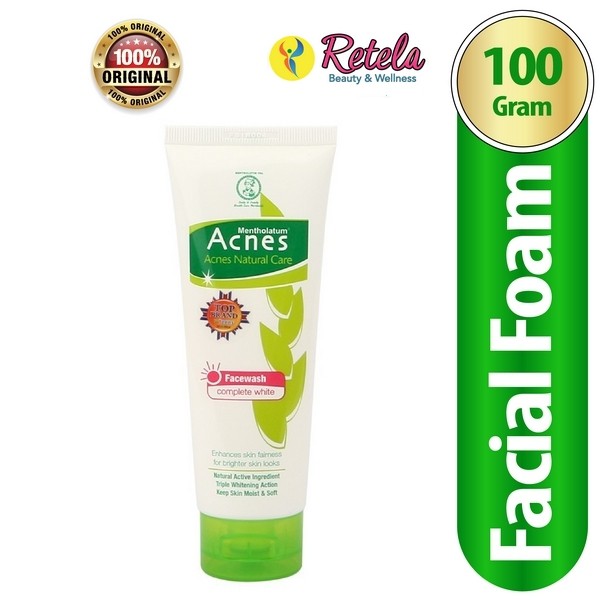 Acnes Facial Wash Complete White 100G / Acne Face Wash / Sabun Wajah