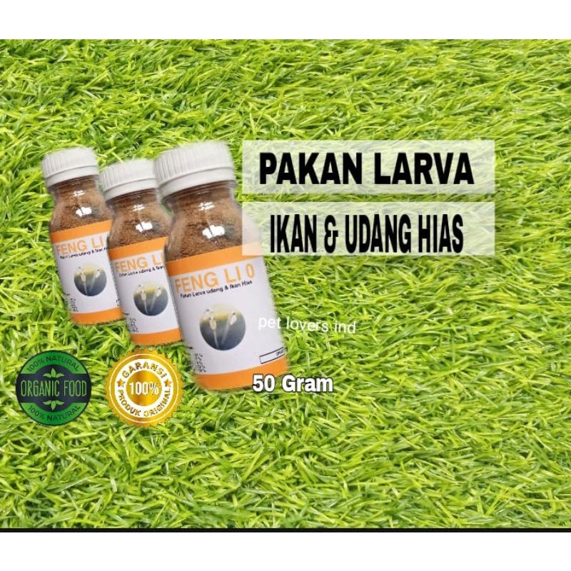 makanan burayak larva anakan ikan dan udang hias pelet udang bubuk