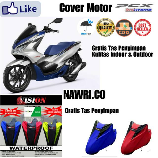 Sarung motor honda Pcx Cover motor honda pcx Penutup motor honda pcx Pelindung body motor honda pcx