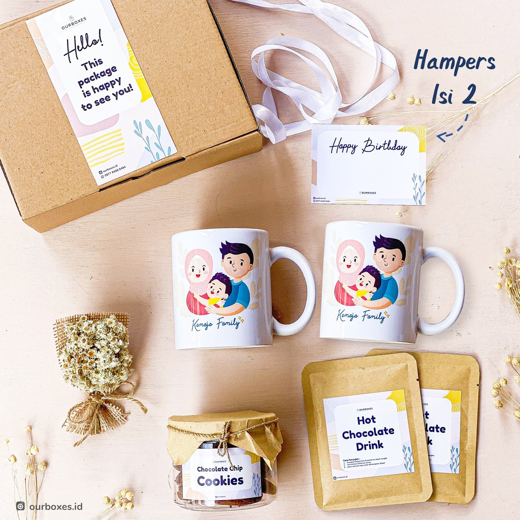 

(Isi 2 Mug) Hampers Giftbox Kado Lucu Big Ourboxes