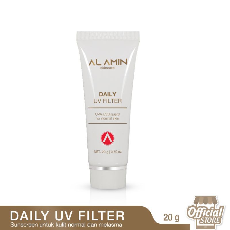 Alamin Sunscreen Daily UV Filter Pelindung UVA UVB Ringan Tidak Lengket Semua Jenis Kulit