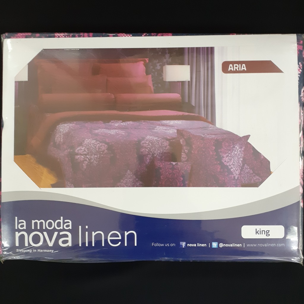 Sprei Nova linen king 180x200 - Aria