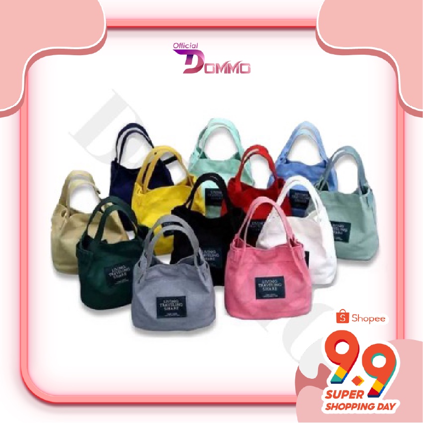 [IMPOR] DOMMO - D1089 ALICE BISA COD TAS IMPORT TAS KANVAS TAS BATAM TOTE BAG TAS CANVAS