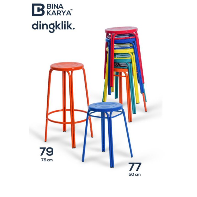 Kursi besi/ KURSI BESI/ KURSI CAFE 50cm & 75cm BINA KARYA
