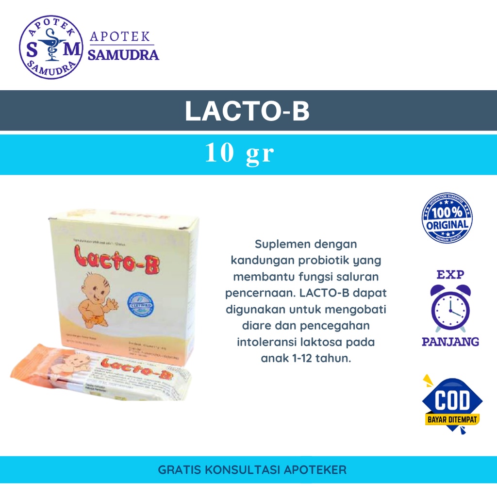 Jual LACTOB, obat diare anak (harga per sachet) Indonesia