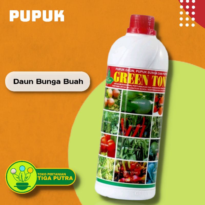 Pupuk cair murah Green Tonik 1 liter pupuk pelengkap cair tanaman sayur tanaman hias