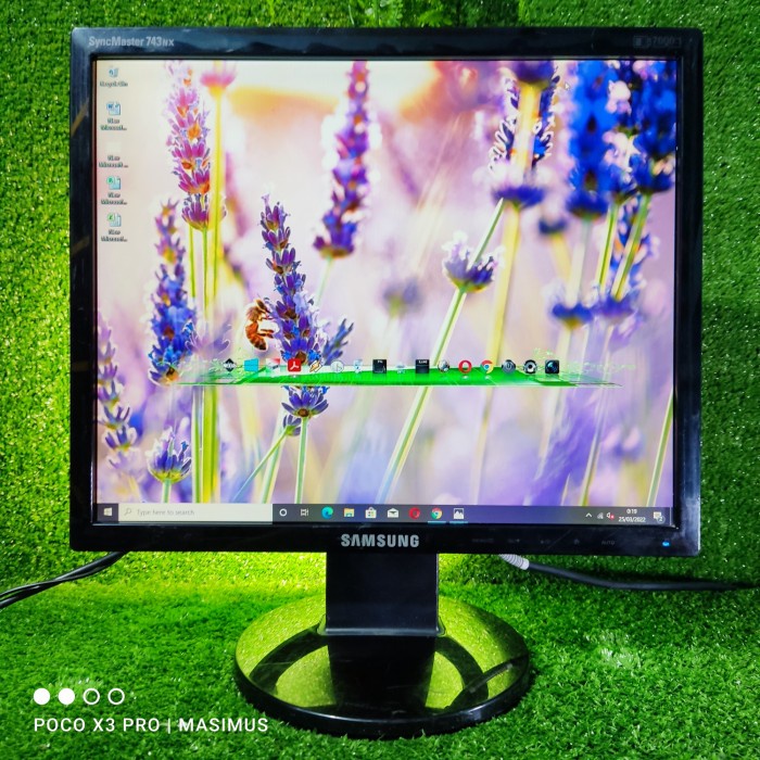 LCD Monitor Komputer Pc Samsung17inch square 743nx