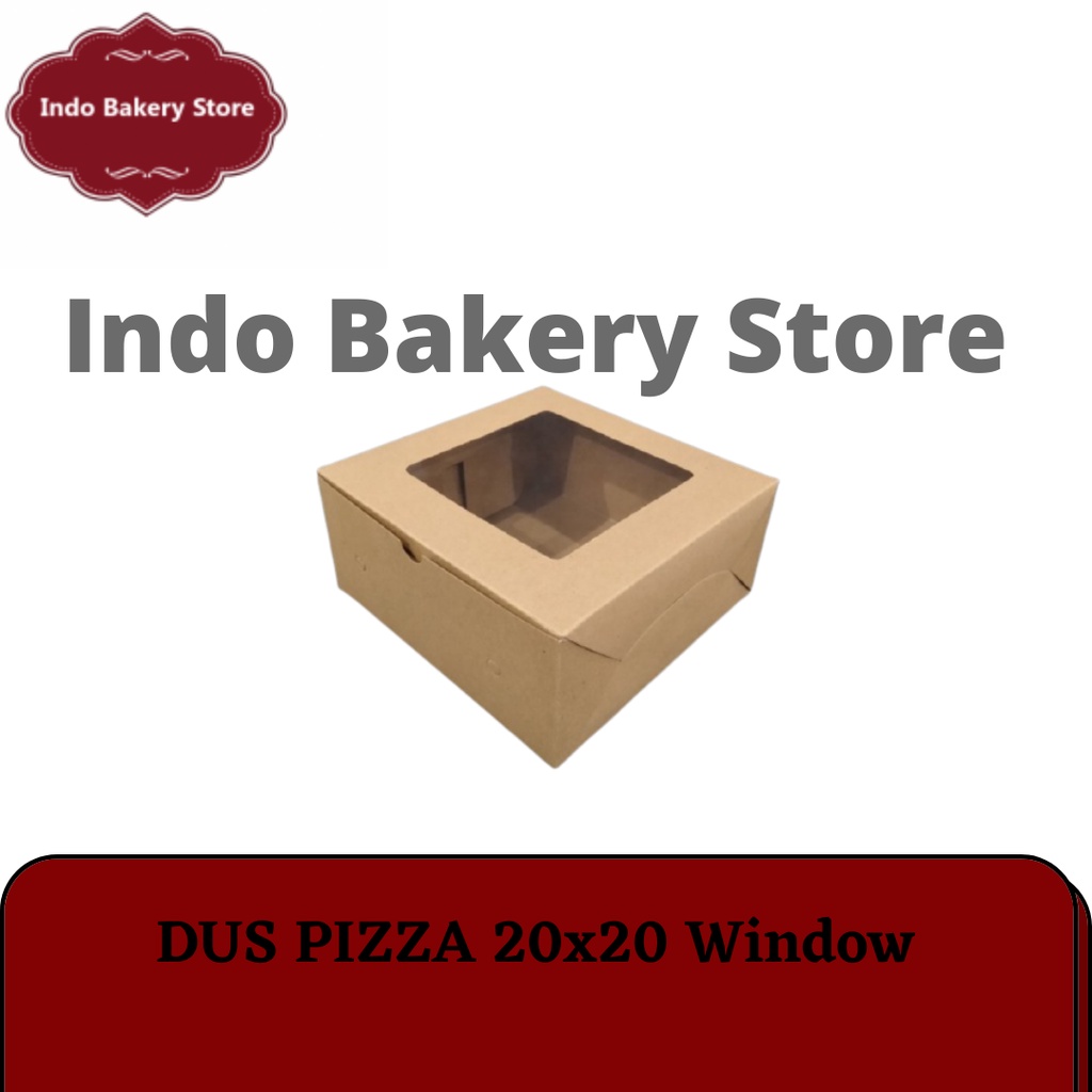 

Dus Coklat | Dus Pizza 20x20 Window (Laminasi) | Per 200 pcs