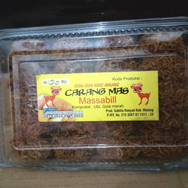 

Camilan Ubi Carang mas massabill