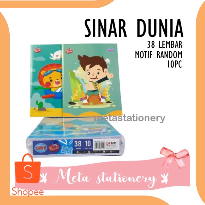 

Buku Tulis Garis Dua Sinar Dunia 38 lembar 1pack 10pc suku cadang