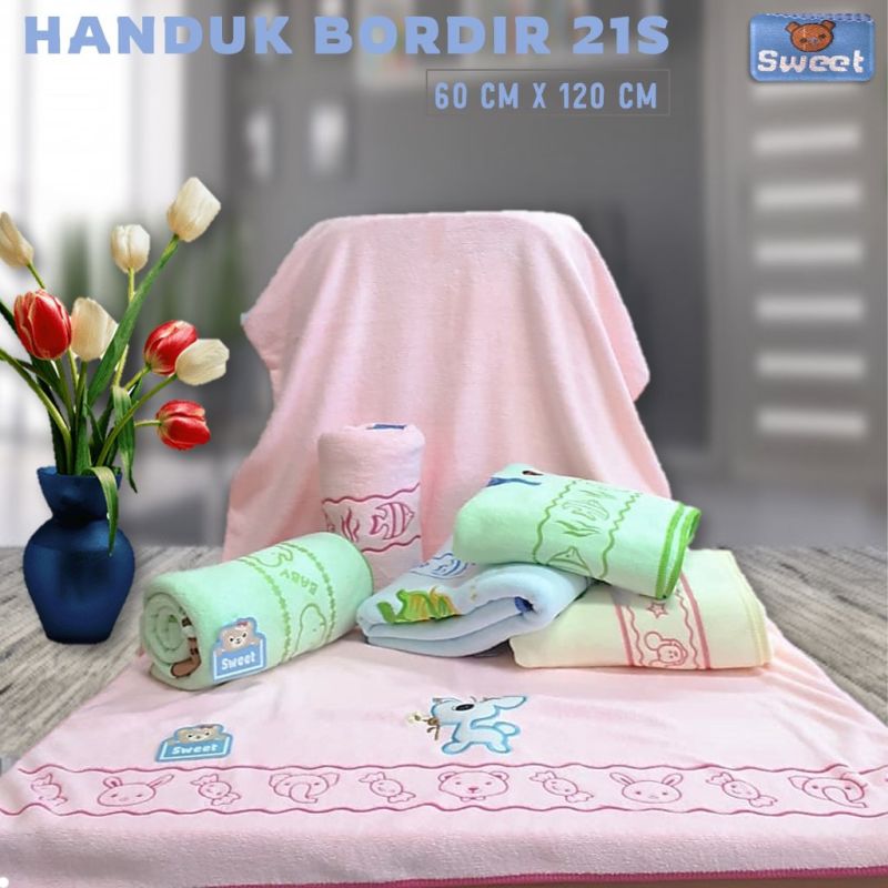 Handuk Baby Bordir - Handuk Bayi Halus - Handuk Bayi - Handuk Bayi Bordir - Handuk Bayi Luppen