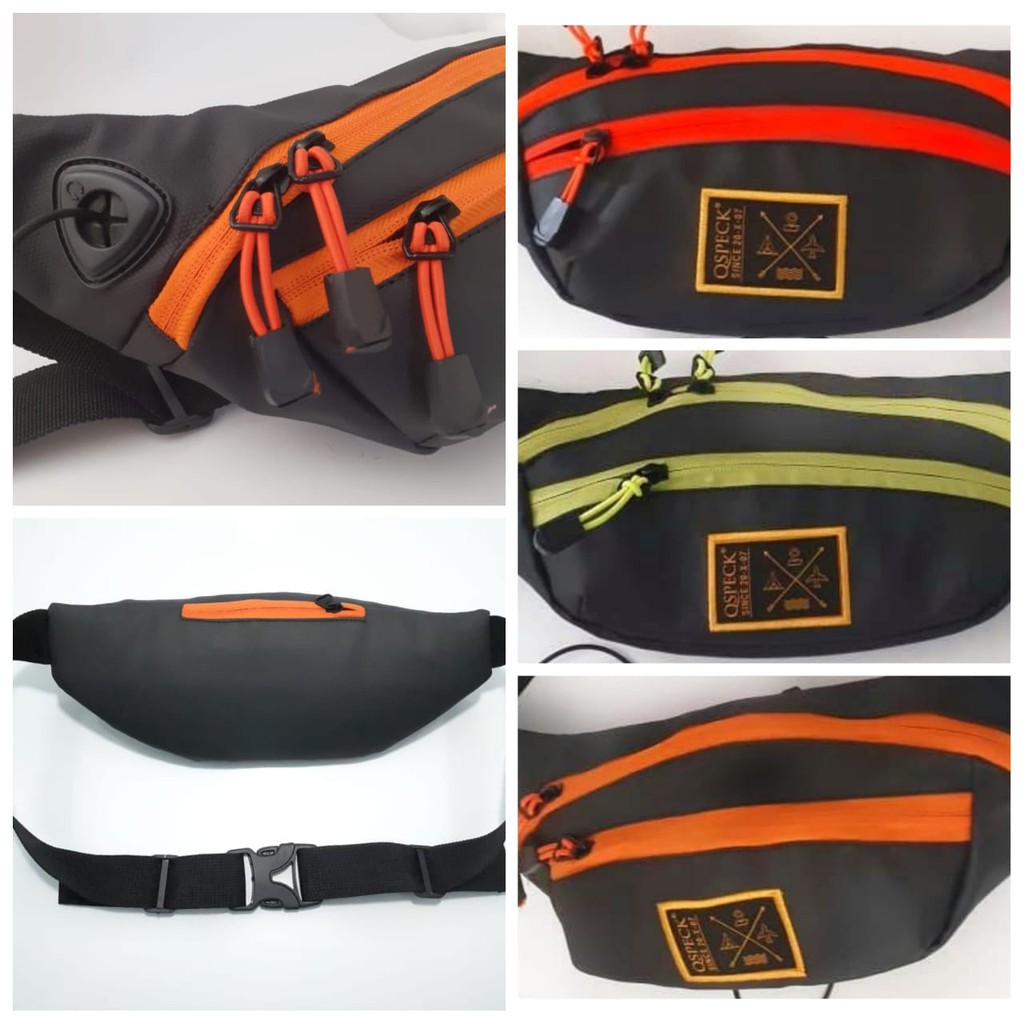 Waistbag Original Qspeck combo Waterproof / Tas Selempang pria wanita Qspeck Waterproof Combo