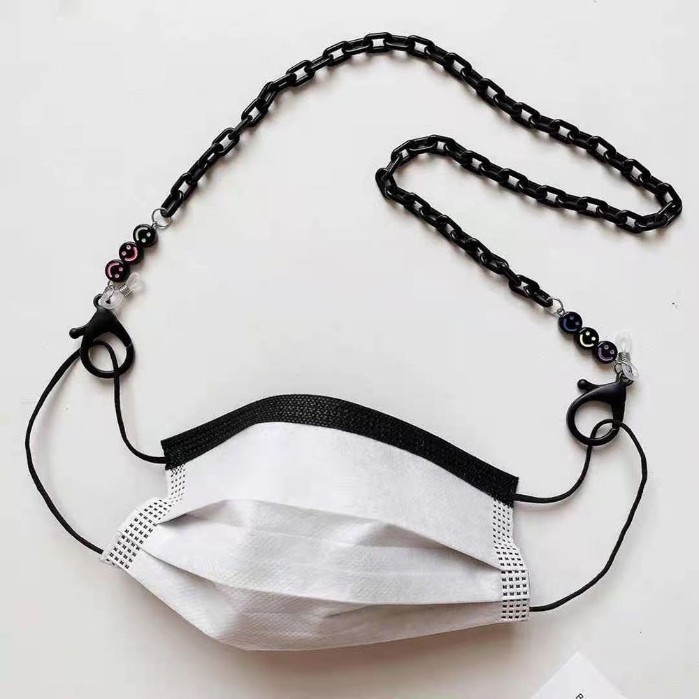 【COD Tangding】Rantai Lanyard Kacamata Anti slip Warna Hitam