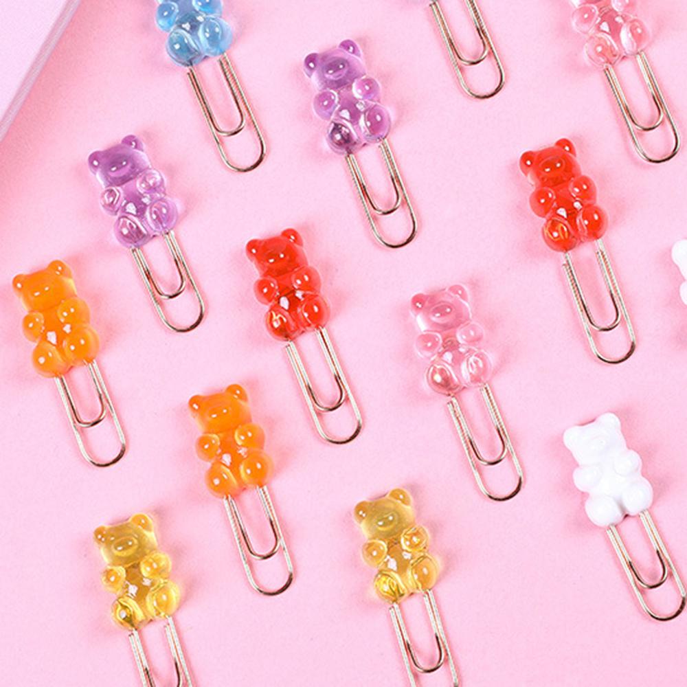 [Elegan] Paper Clip New Cute Kawaii Bookmark Aksesoris Perlengkapan Alat Tulis File Klip Alat Tulis Kantor Sekolah Bookmark Hias