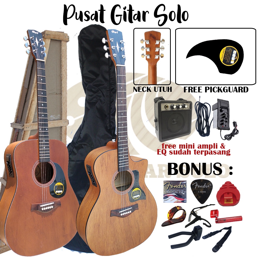 Gitar Merk Mymusic Model Cort Akustik Elektrik 7545R Custom Terbaru