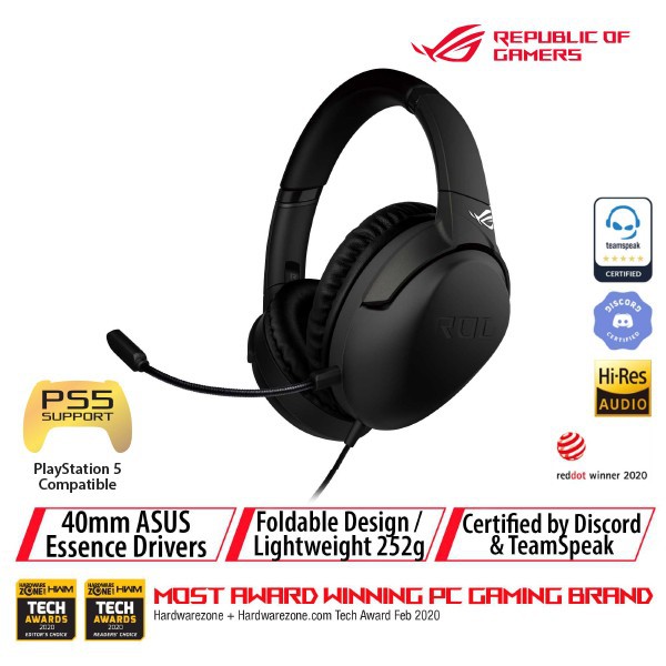 ASUS ROG Strix Go Core 3.5mm Gaming Headset with ASUS Essence Drivers ( Headset Gaming )