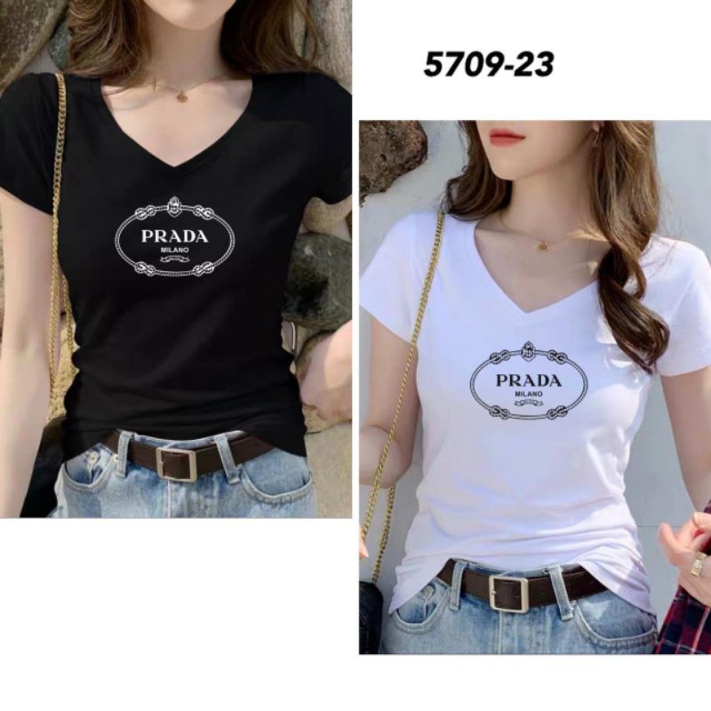 NAVISHA - KAOS ATASAN LEHER V STRECTH IMPORT PREMIUM 5709-23 / UKURAN LD 86-100 CM / PAKAIAN ATASAN 
