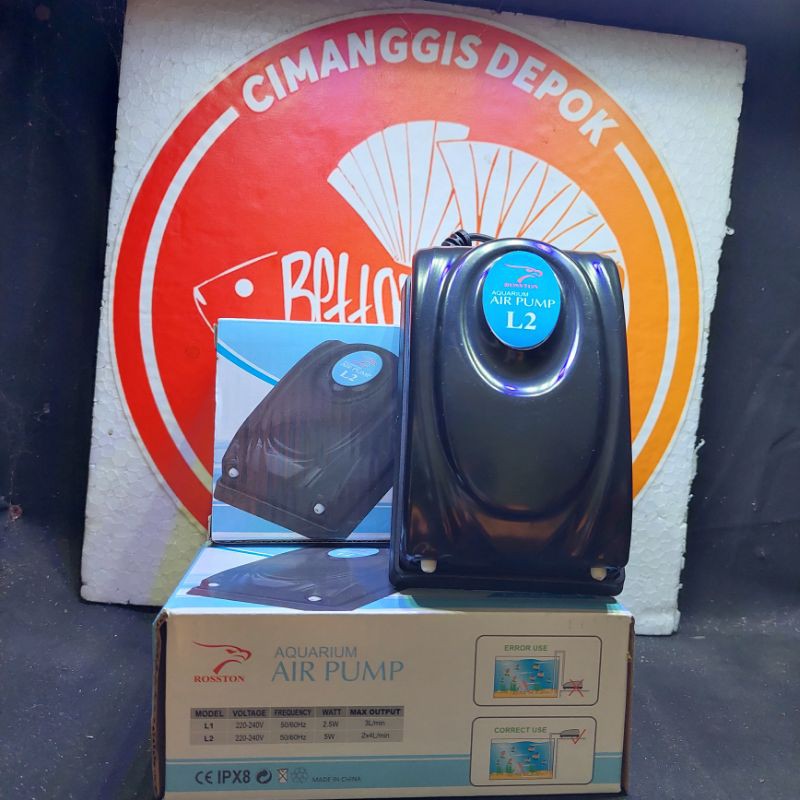 Mesin Aerator Udara Aquarium 2 Lubang