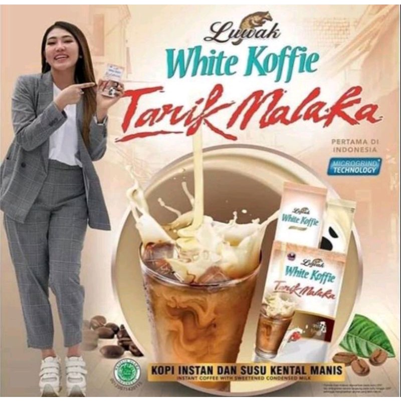 

KOPI LUWAK WHITE KOFFIE TARIK MALAKA BAG 6X30 GR (6pc+gratis2pc)