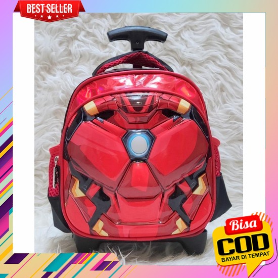 Tas Anak Sekolah Tk & Pg Trolley Thomas Bahan Kain Sponge Anti Air Ata T4V9 Tas Troli Anak Perempuan