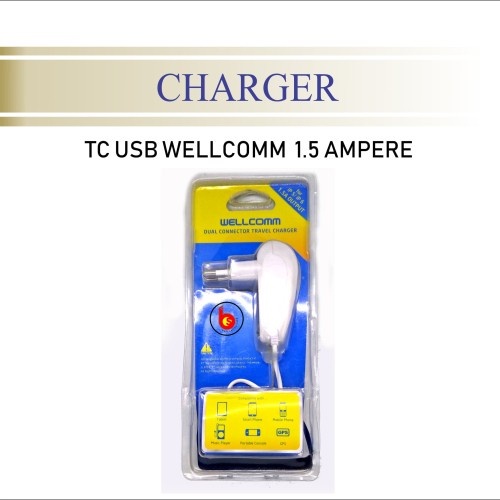 TRAVEL CHARGER USB WELLCOMM 1,5 AMPERE IPHONE 5