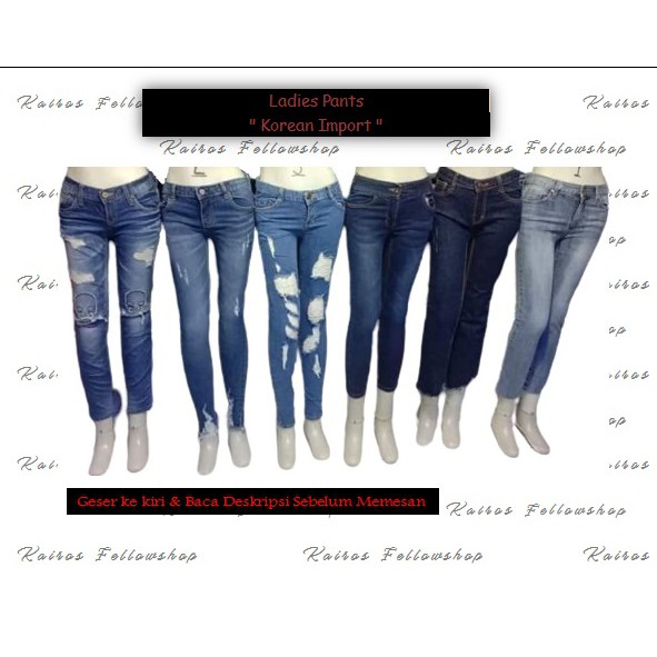  Celana  Jeans  Wanita  Wanita  Model  Terbaru 1k2p Shopee 