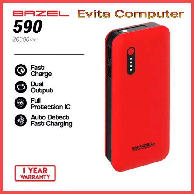 Powerbank 20000 MAH BAZEL 590 Garansi Resmi