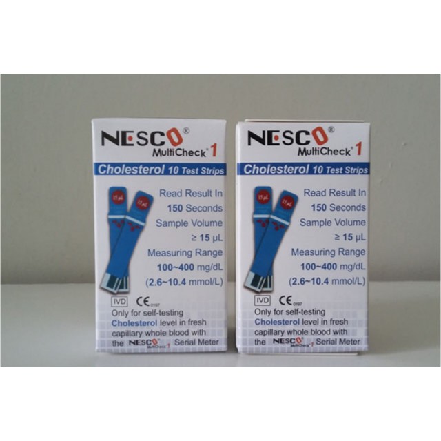 nesco cholestrol strip test - alkes murah surabaya