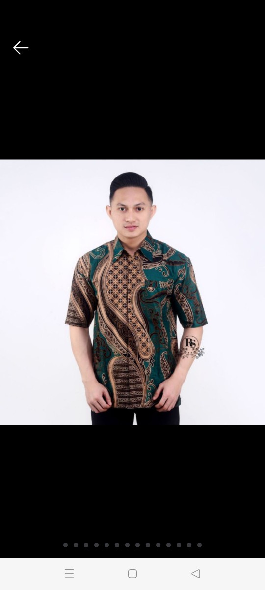 Size M L Xl Xxl Bswart Batik Hrb026 Kenongo Hem Pendek Padi Pekalongan M L Xl